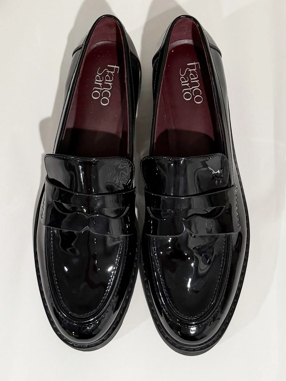FRANCO SARTO Camrynn Loafer Lug Sole Black NEW Preppy Classic Size 9